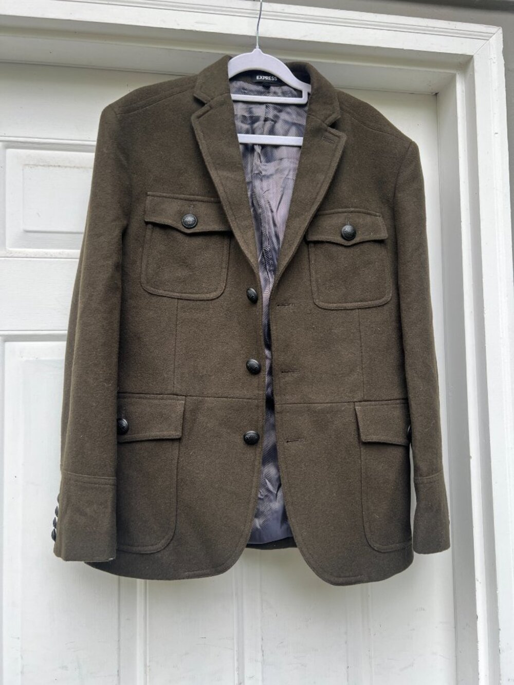 Express Brown Military Style Jacket